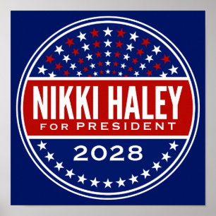 Poster Nikki Haley para Presidente 2028