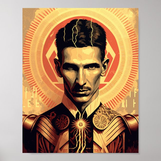 Poster Nikola Tesla (Frente)