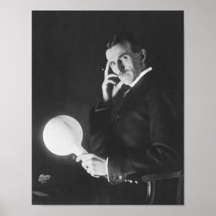 Pôster Nikola Tesla, 1898.