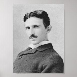 Poster Nikola Tesla - Circa 1890