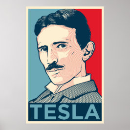 Pôster Nikola Tesla Hope Retrato