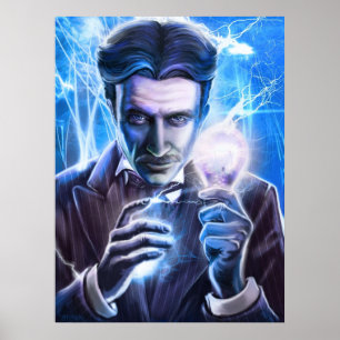 Poster Nikola Tesla Man of Lightning