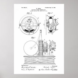 Poster Nikola Tesla Patent
