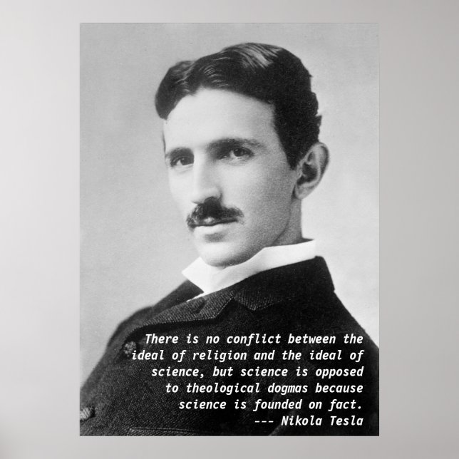 Poster Nikola Tesla Quote (Frente)