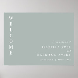 Poster NINA Sage Green Bohemian - Sinal de Boêmia Minimal