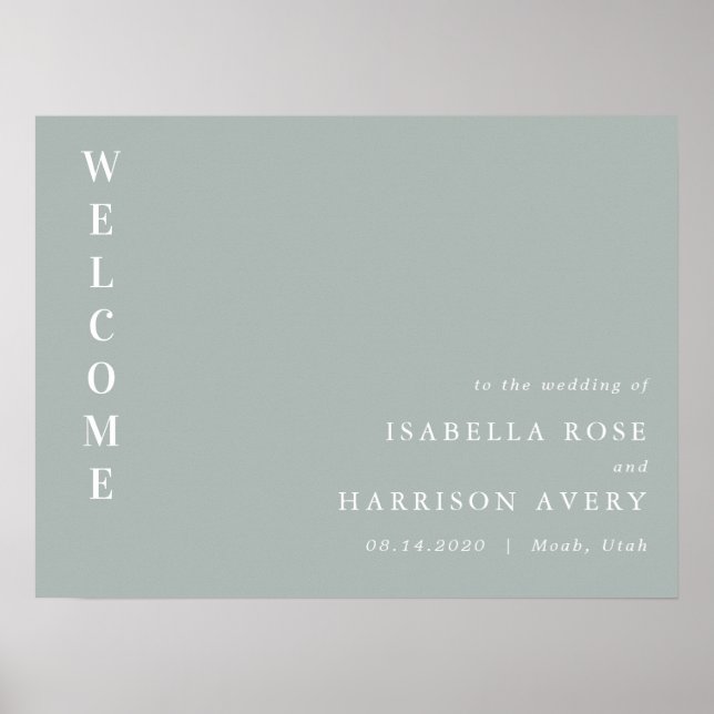 Poster NINA Sage Green Bohemian - Sinal de Boêmia Minimal (Frente)