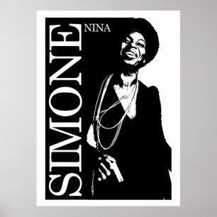 Poster Nina Simone Stencil Art