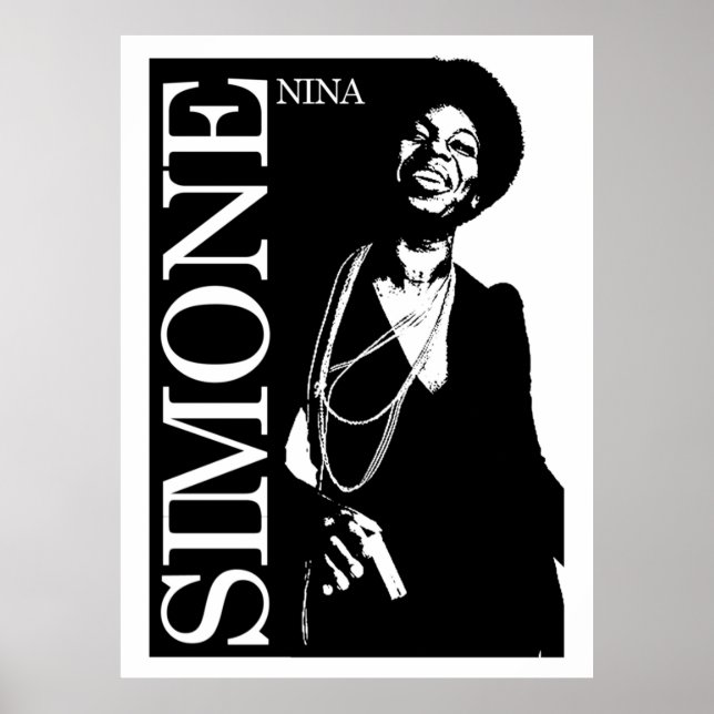 Poster Nina Simone Stencil Art (Frente)