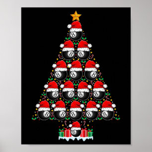 Poster Nine Ball Christmas Tree Light Player Nine Ball