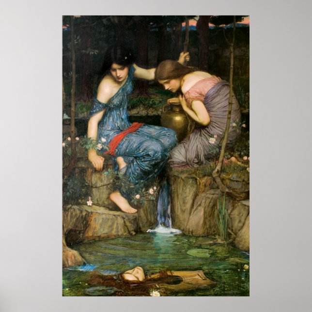 Poster Ninfas Encontrando o Chefe de Orfeu - 1900 (Frente)