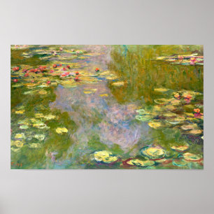 Poster Ninféias por Claude Monet 1919