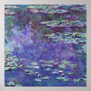 Poster Ninféias por Claude Monet, Impressionismo Antigo