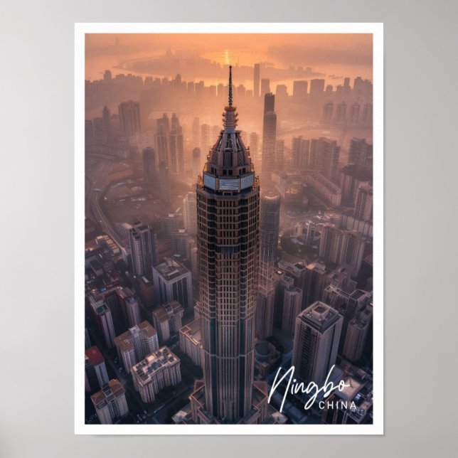 Poster Ningbo China Art viagem (Frente)