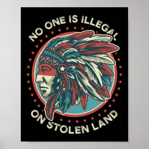 Poster Ninguém é ilegal em terra roubada