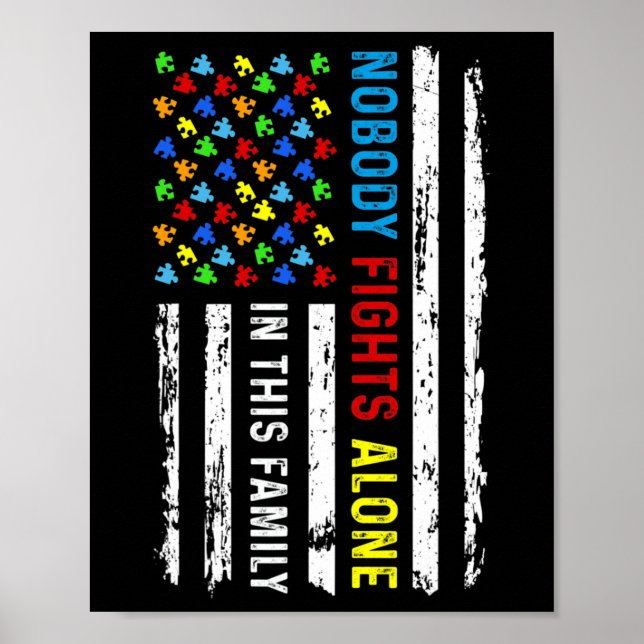 Poster Ninguém Luta Sozinho Com A Quebra-cabeça De Bandei (Frente)