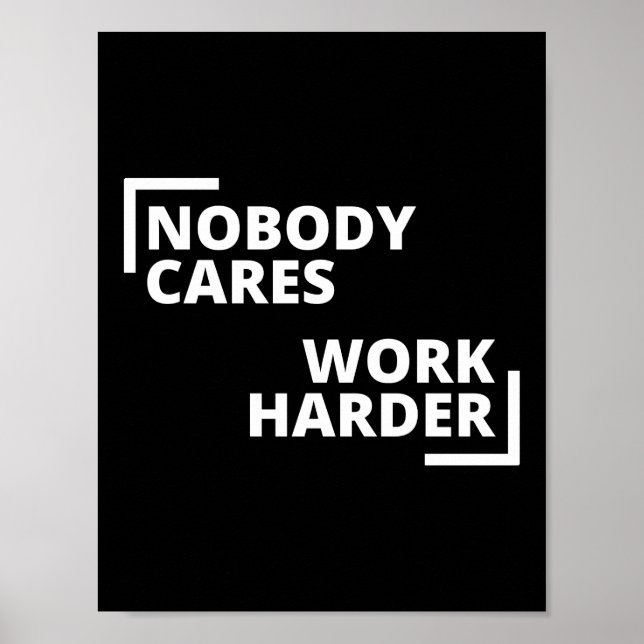 Poster Ninguém se importa de trabalhar mais (Frente)