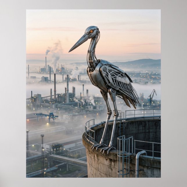 Poster Ninho de Cegonha Industrial (Frente)