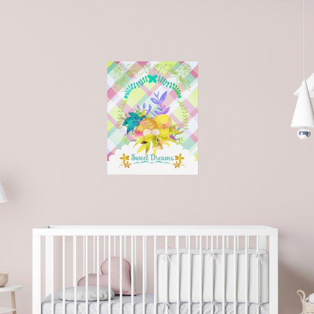 Poster Ninho de Sonhos Doces Pássaro. (Berçário 2)