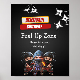 Poster Ninja Aumenta Combustível