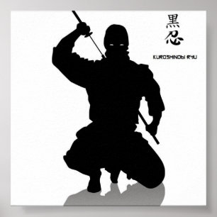 Poster ninja escura, shhinnob