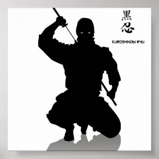 Poster ninja escura, shhinnob
