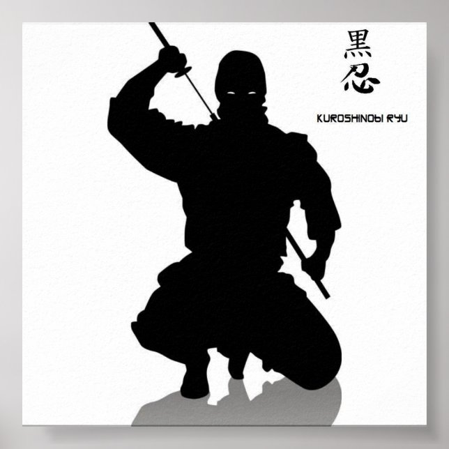 Poster ninja escura, shhinnob (Frente)