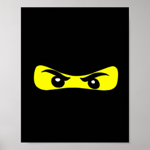 Poster Ninja Eyes Divertimento Halloween Ninja