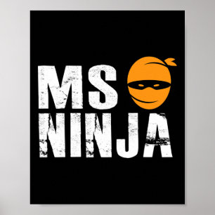 Poster Ninja - Luta de Sensibilização por Esclerose Múlti