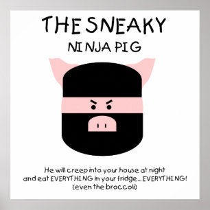 Pôster Ninja Pig!