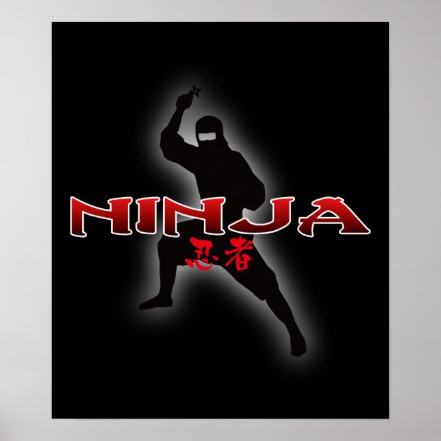 Poster Ninja Silhouette (Frente)