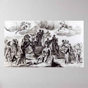 Poster Niobe e seus filhos, c.1653