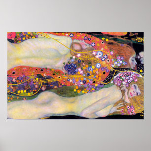 Poster Níqueis Aquáticas 2 Gustav Klimt