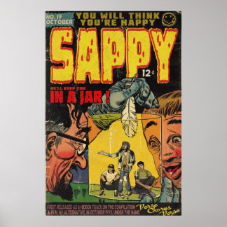 Poster Nirvana Sappy Comic Book Parody