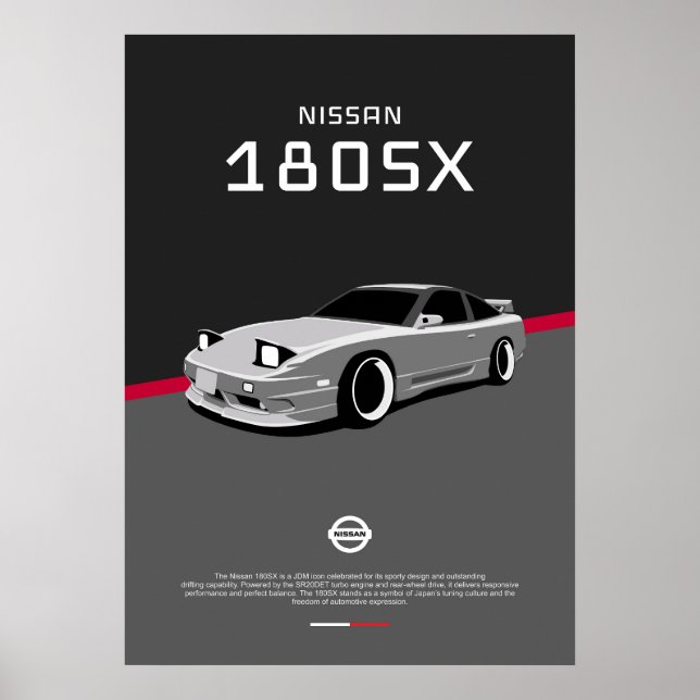 POSTER NISSAN 180SX (Frente)