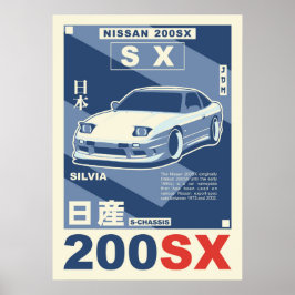 POSTER NISSAN 200SX