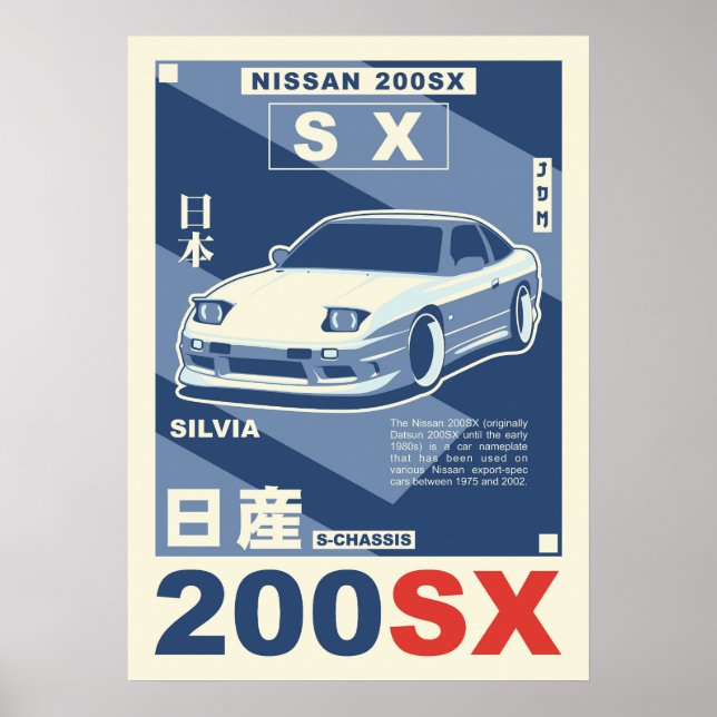 POSTER NISSAN 200SX (Frente)