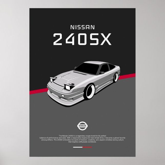 POSTER NISSAN 240SX (Frente)