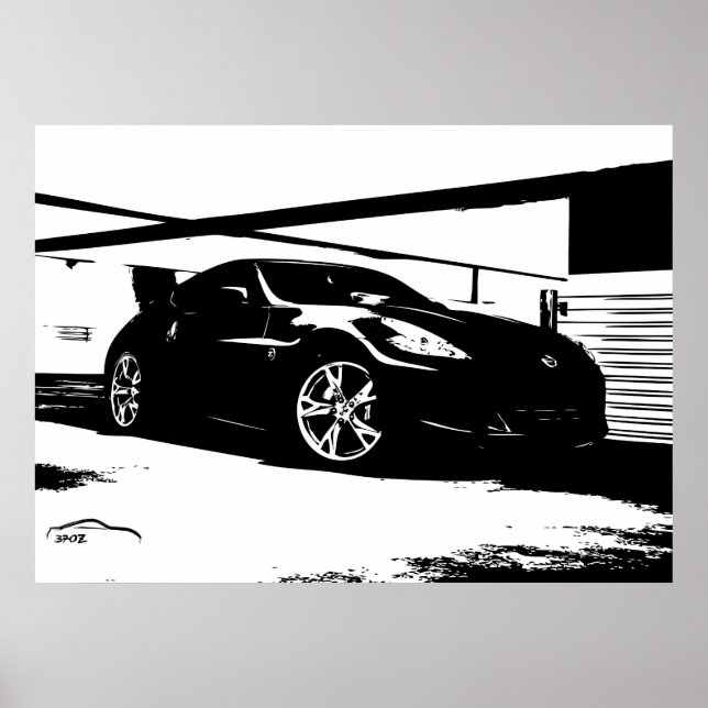 Poster Nissan 370Z Telhado Superior (Frente)