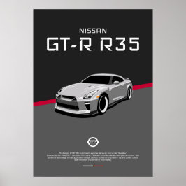 POSTER NISSAN GTR R35