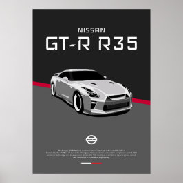 POSTER NISSAN GTR R35