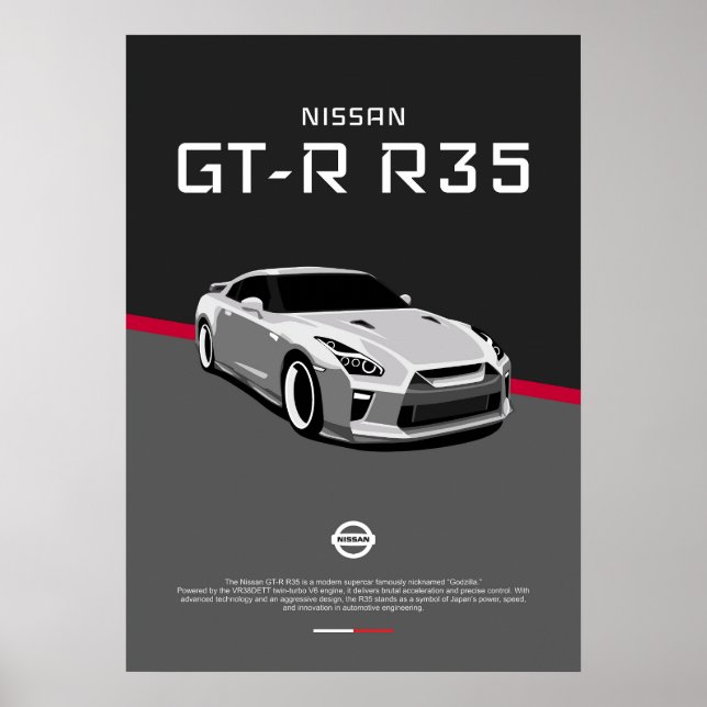 POSTER NISSAN GTR R35 (Frente)