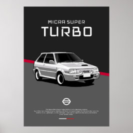 Poster Nissan Micra Super Turbo