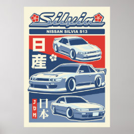 POSTER NISSAN SILVIA S13