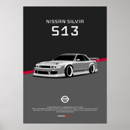 POSTER NISSAN SILVIA S13