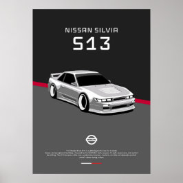 POSTER NISSAN SILVIA S13