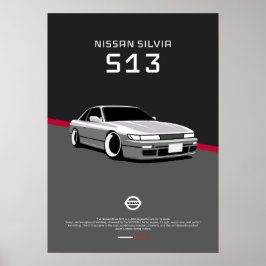 POSTER NISSAN SILVIA S13