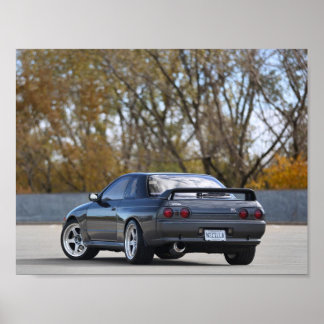 poster NISSAN SKYLINE R32 GT-R 1989