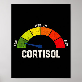 Poster Níveis Baixos de Cortisol Meme