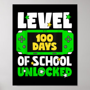 Poster Nível 100 Dias De Jovens De Jogos Desbloqueados Da