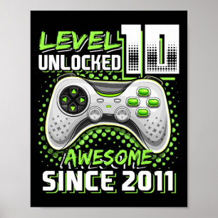 Poster Nível 10 Desbloqueado Espetacular Jogo de Vídeo 20